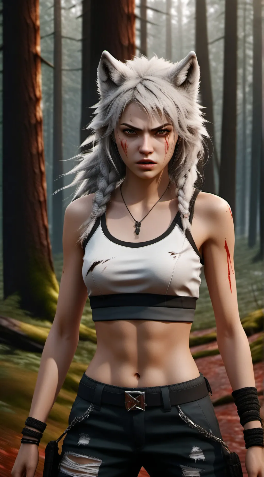ai character: Luna background