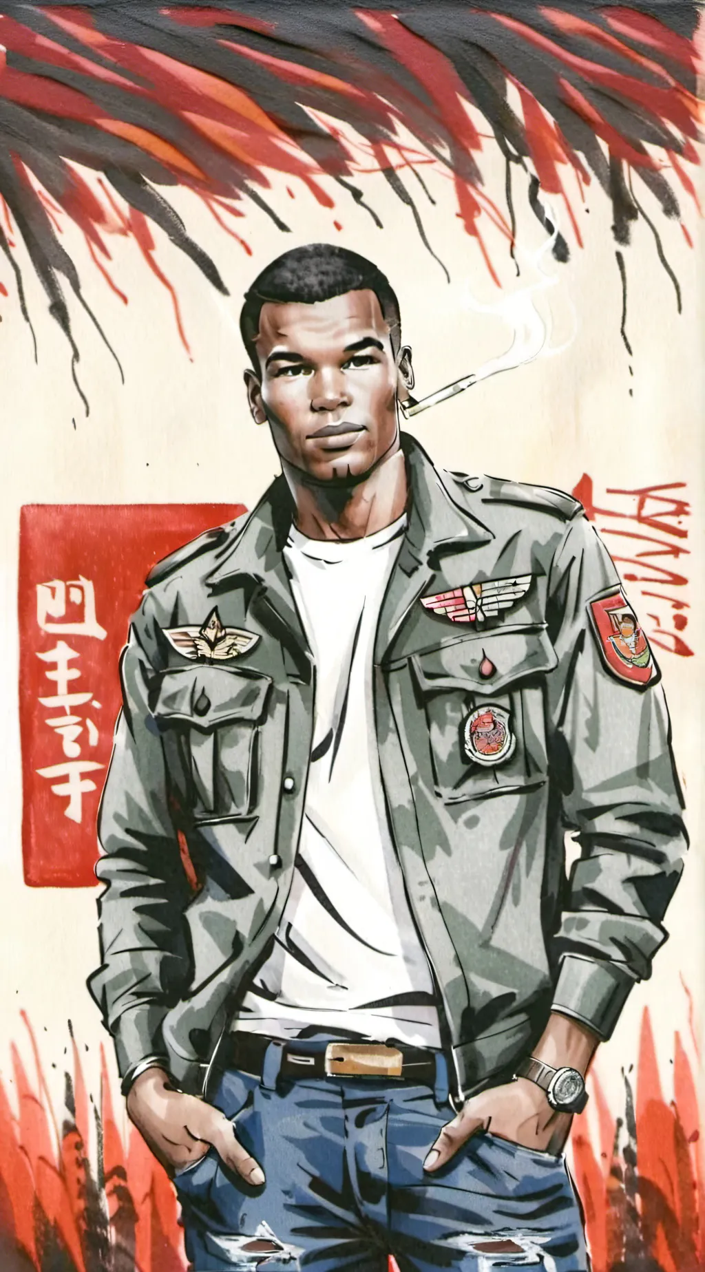 ai character: tyson.g.clay background
