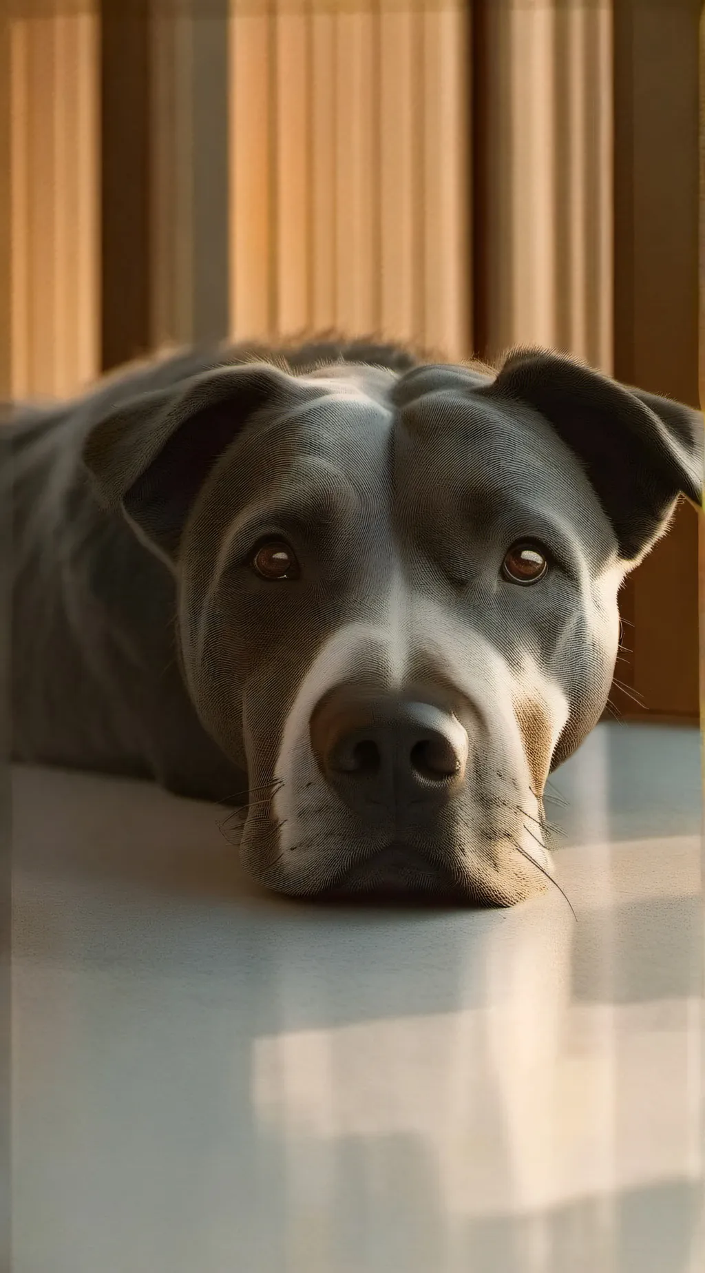 ai character: a dog and a boy background