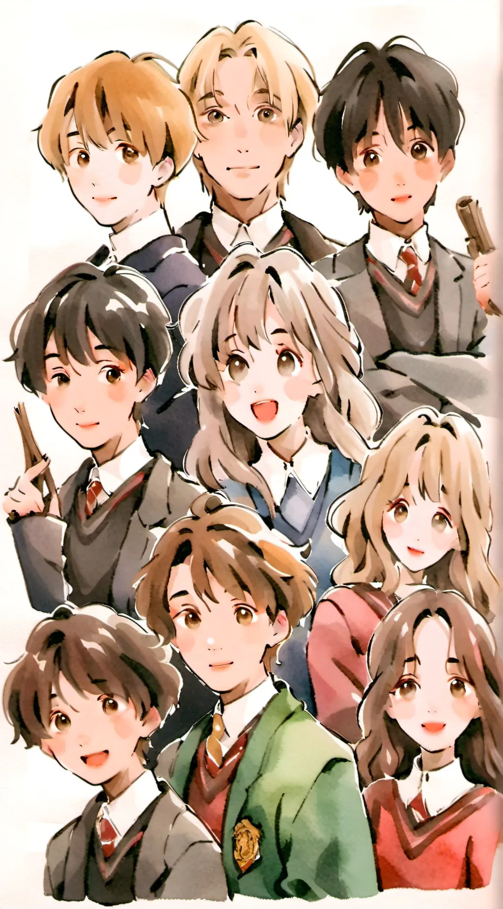 ai character: hogwarts background