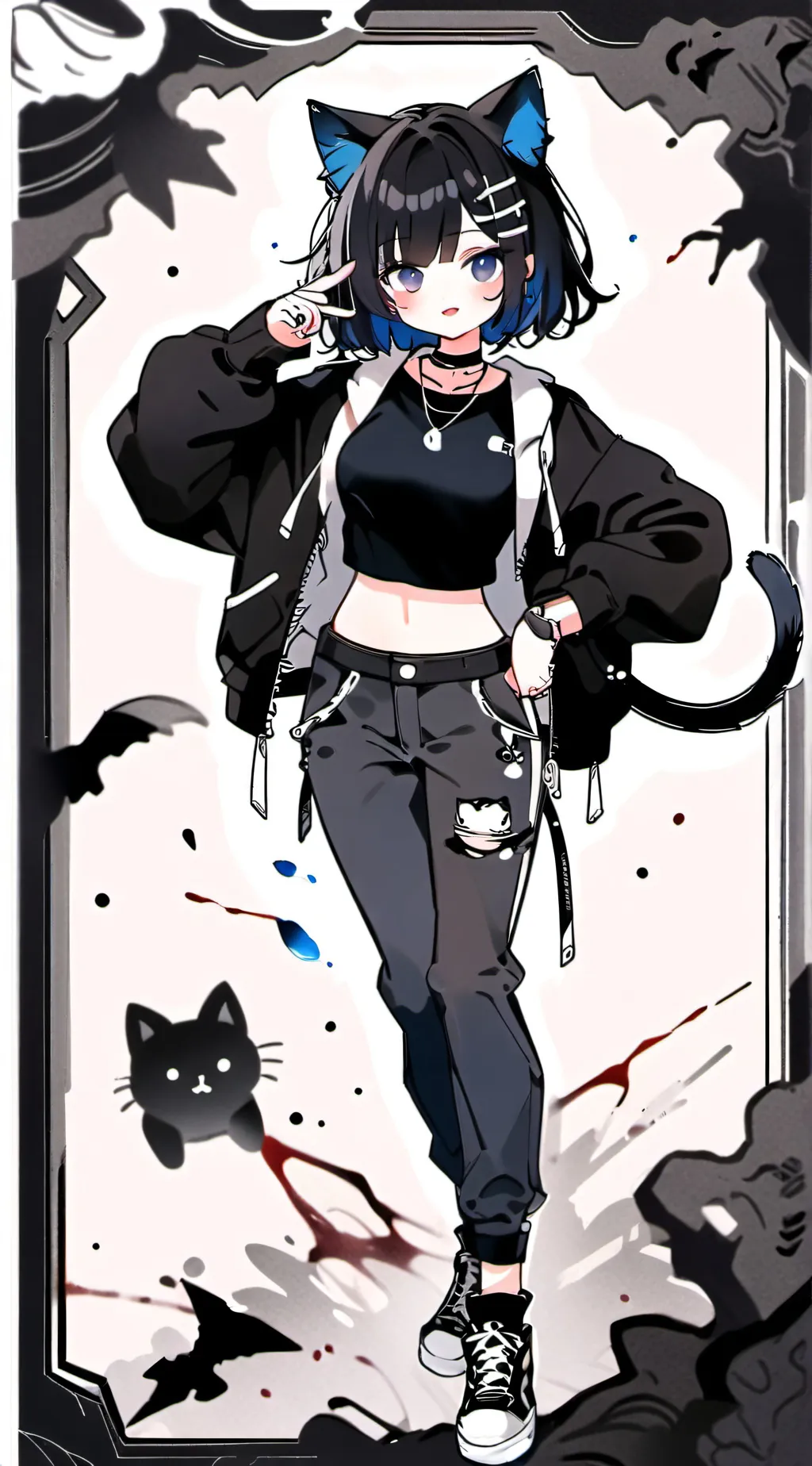 ai character: Stormy background
