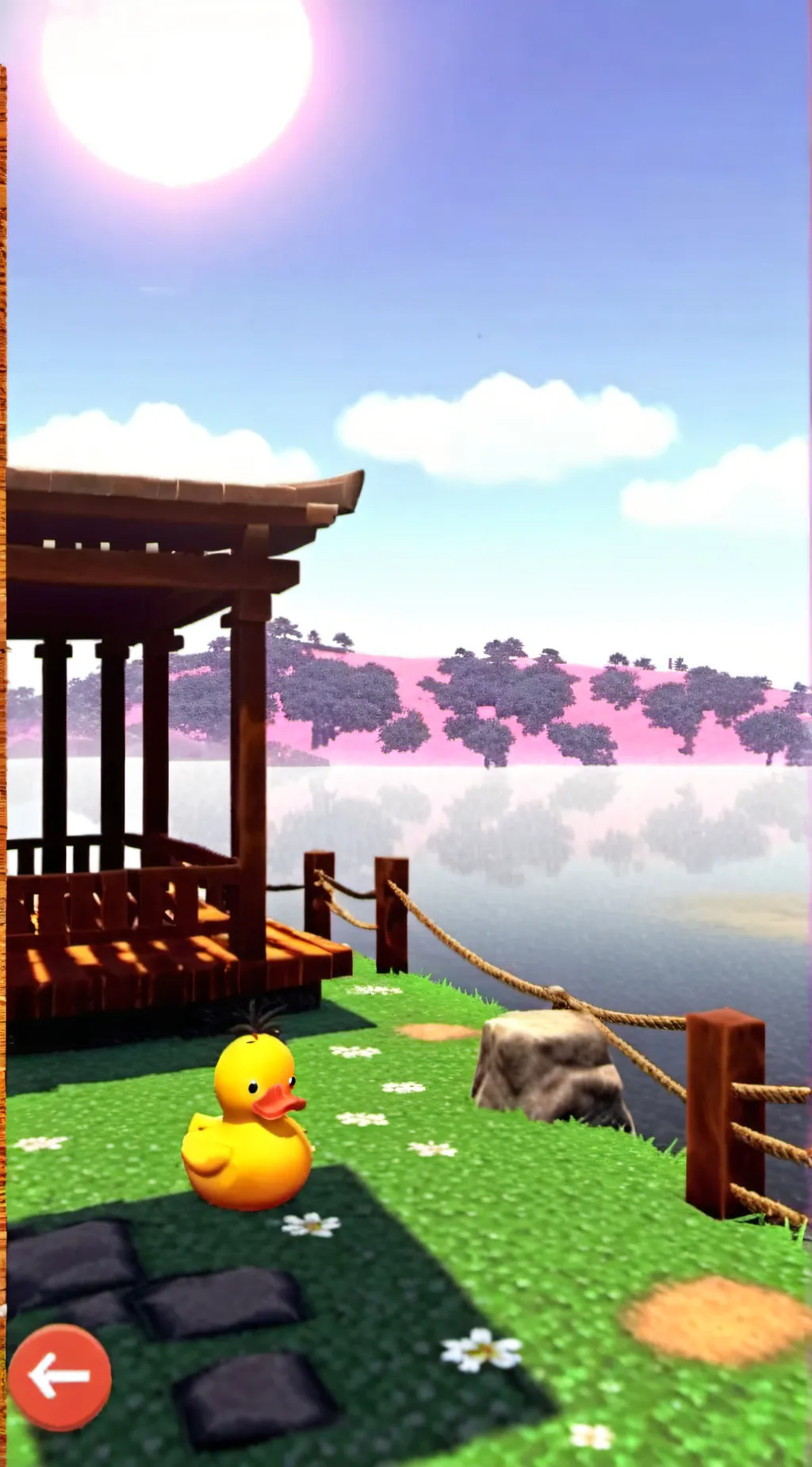 ai character: ducky  background