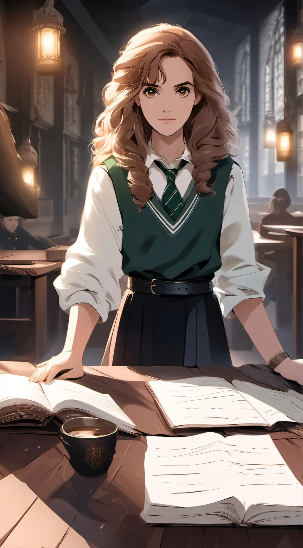 ai character: Hermione Slytherin background