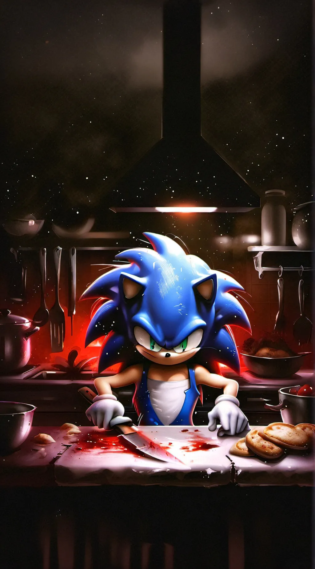 ai character: crazed sonic.exe background