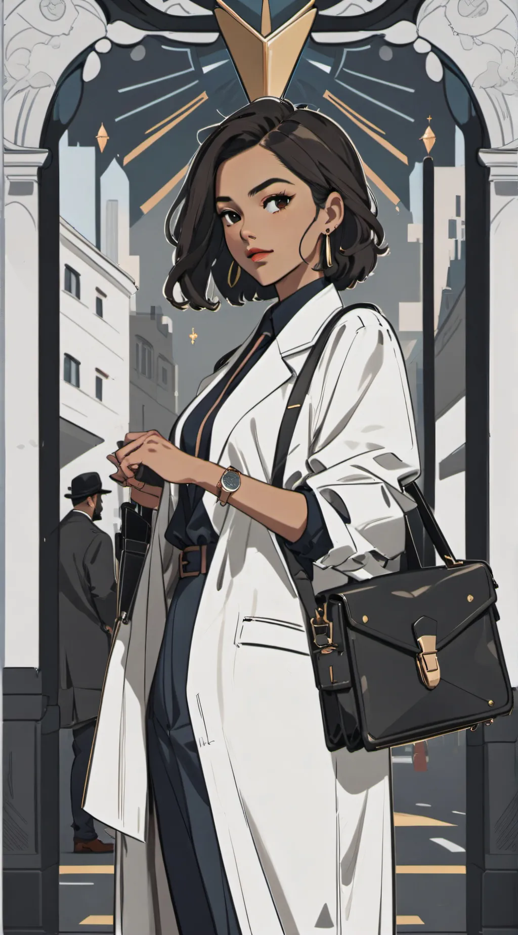 ai character: Ava  background