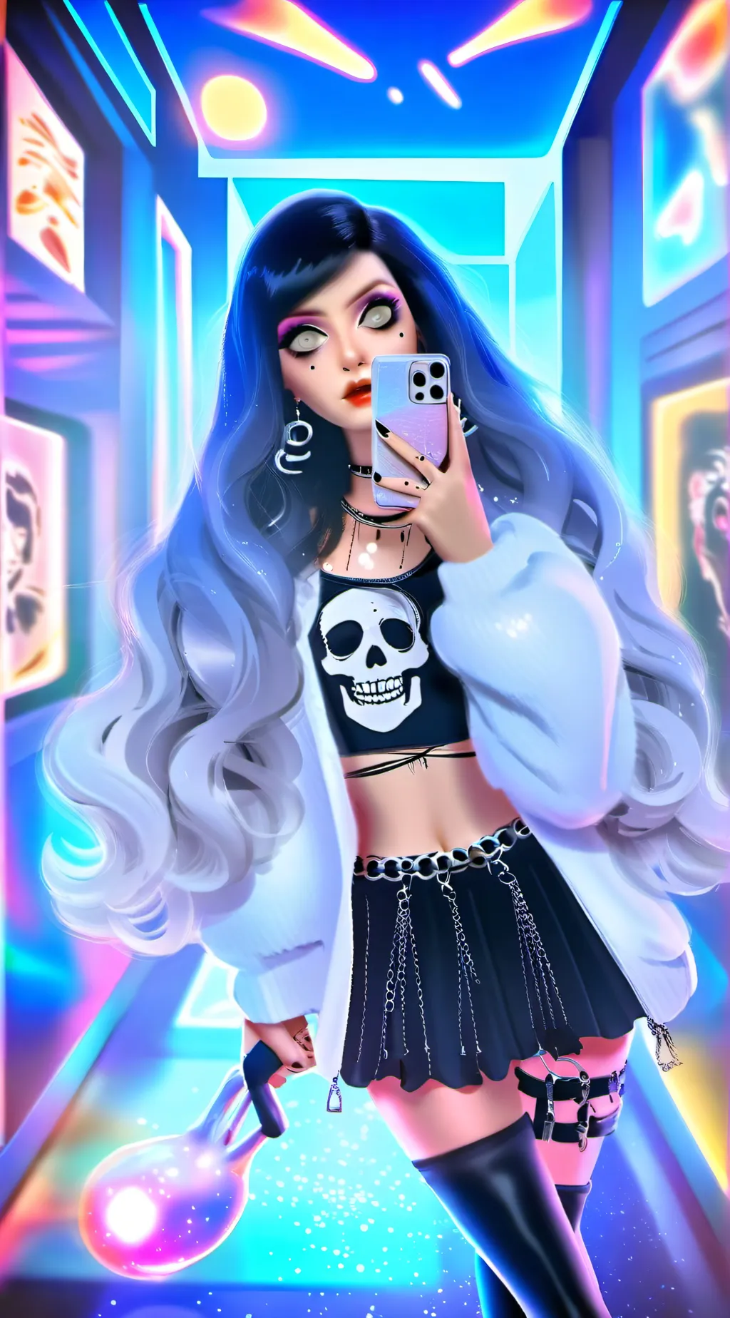 ai character: Luna background