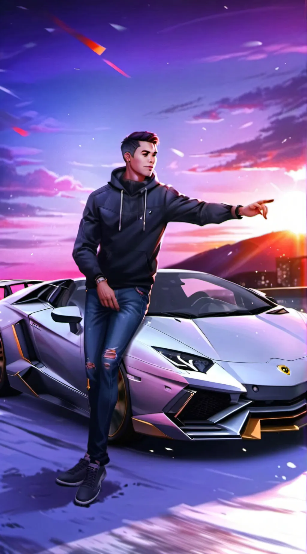 ai character: Lambo  background