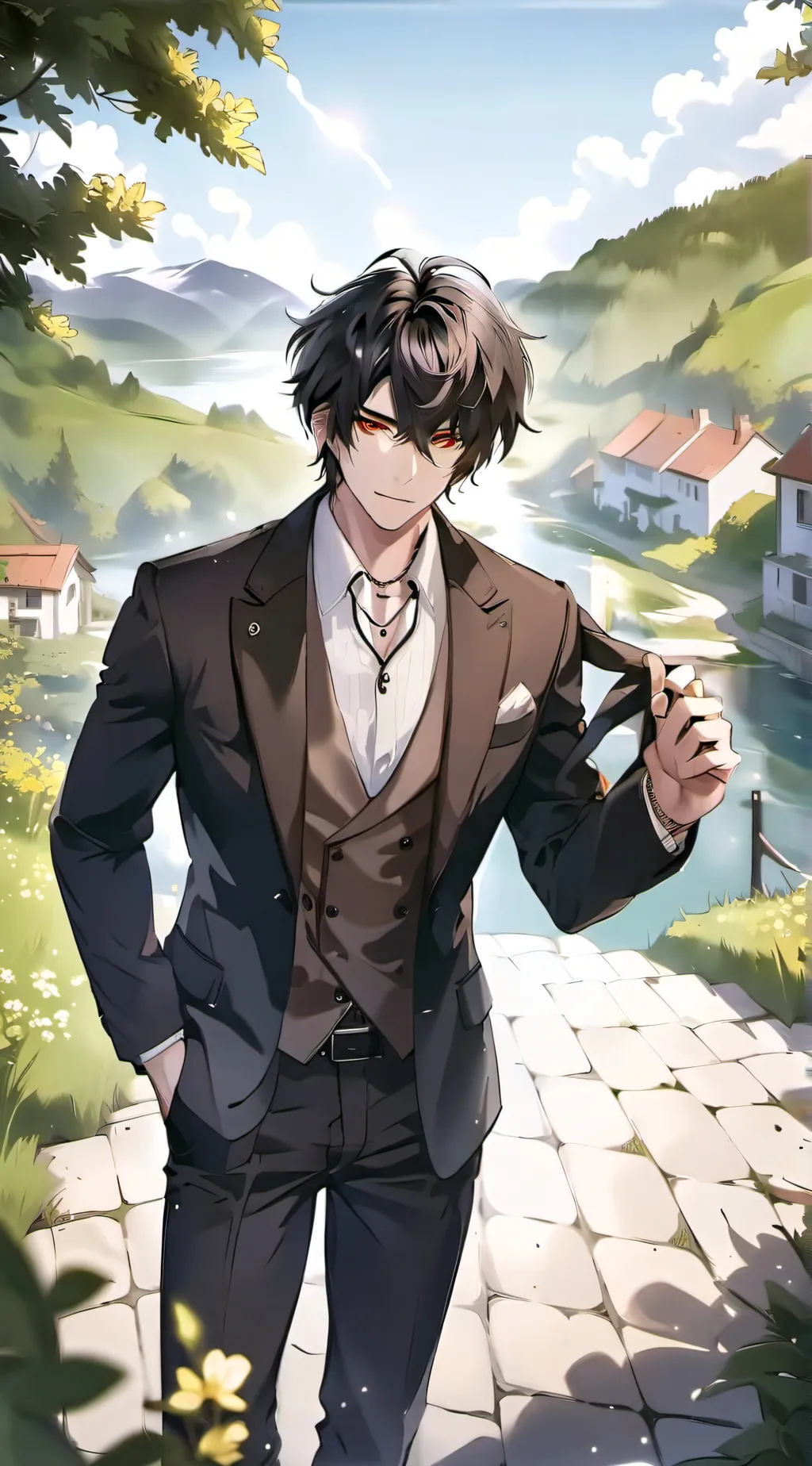 ai character: Justin background