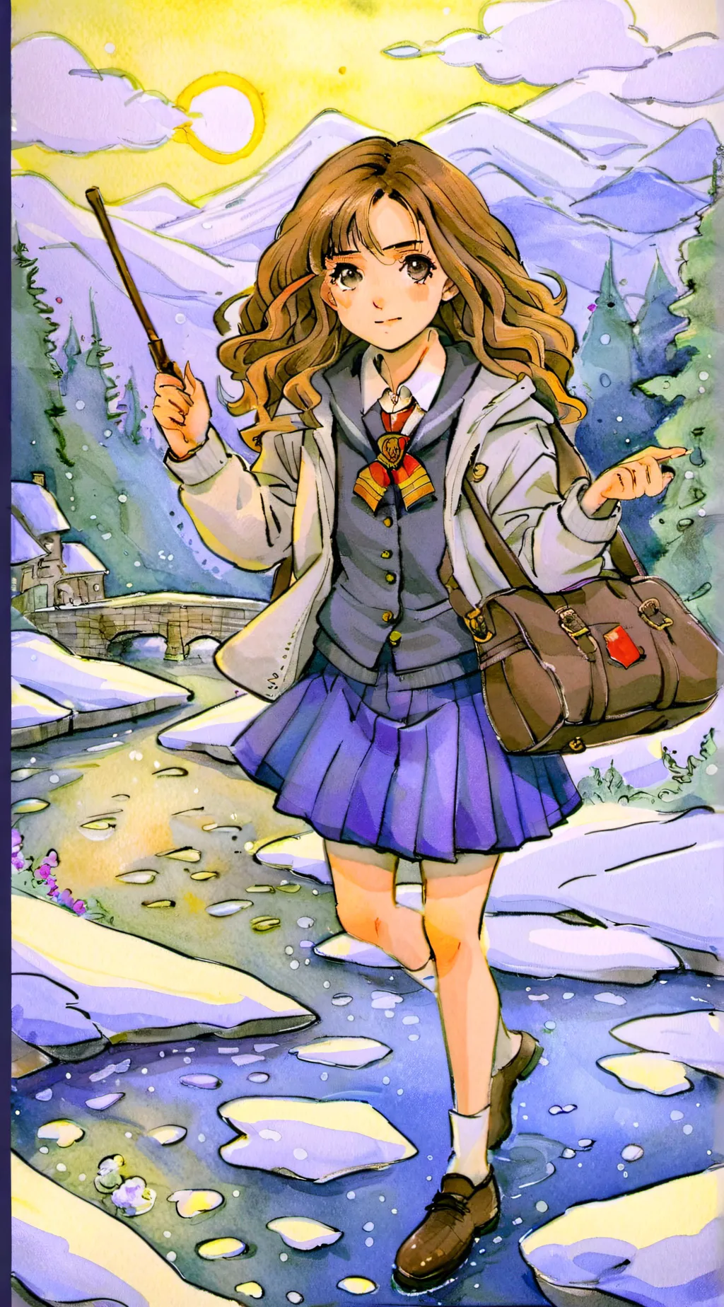 ai character: Hermione granger background