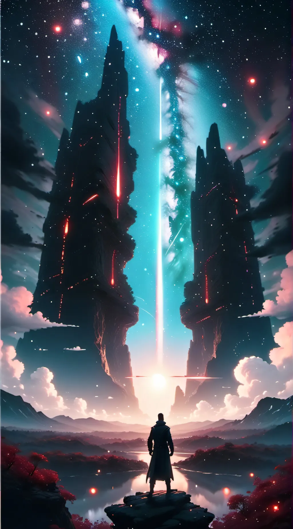 ai character: 2 Evil towers. background