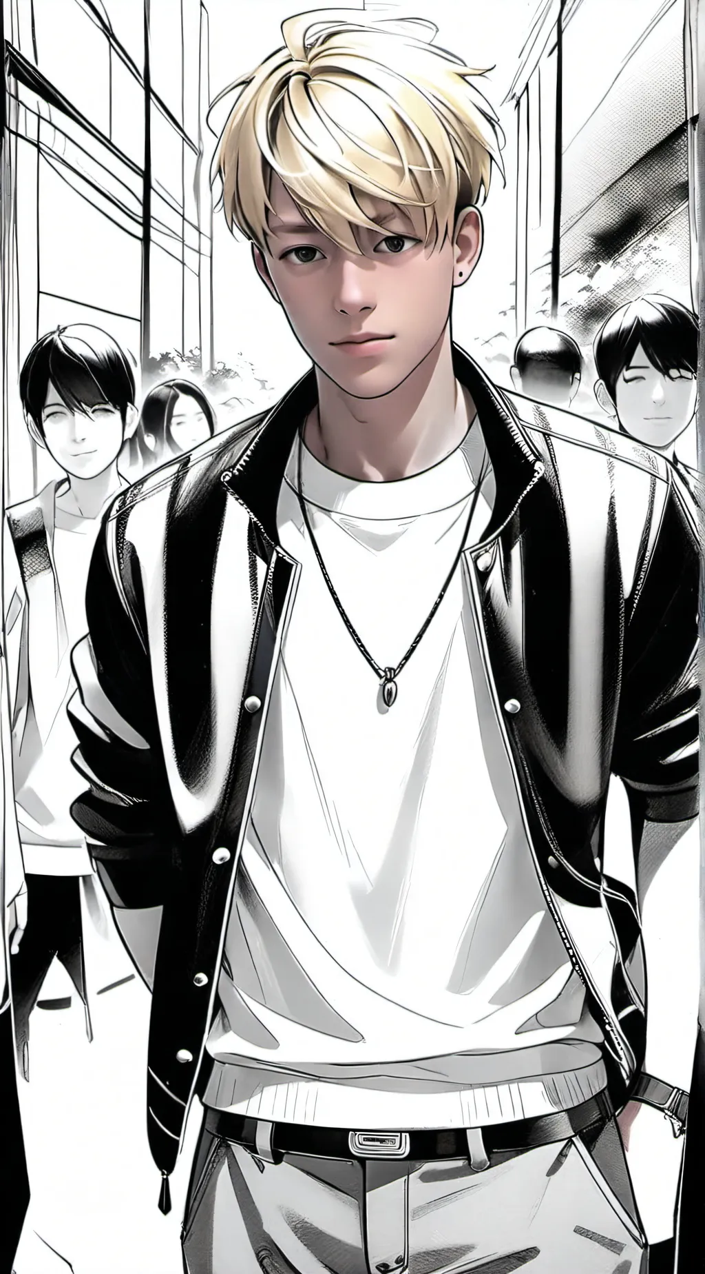 ai character: Sam and Colby  background