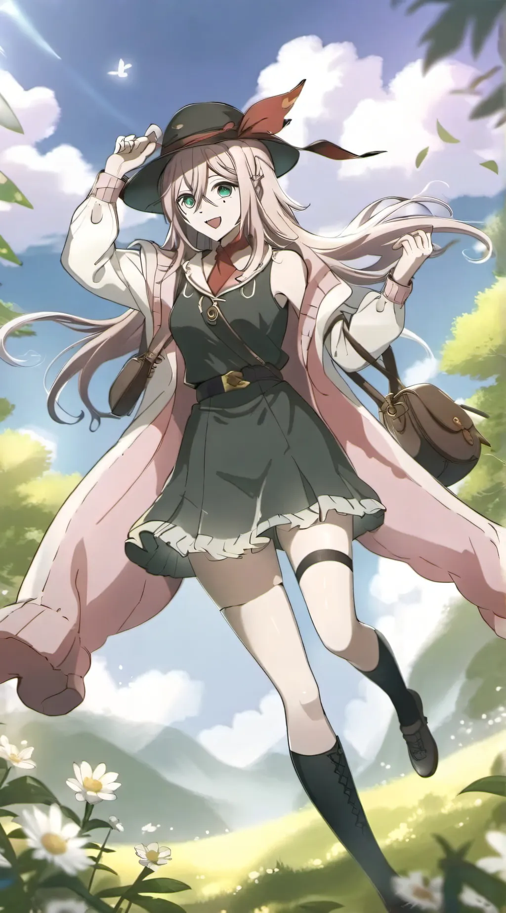 ai character: miu iruma  background