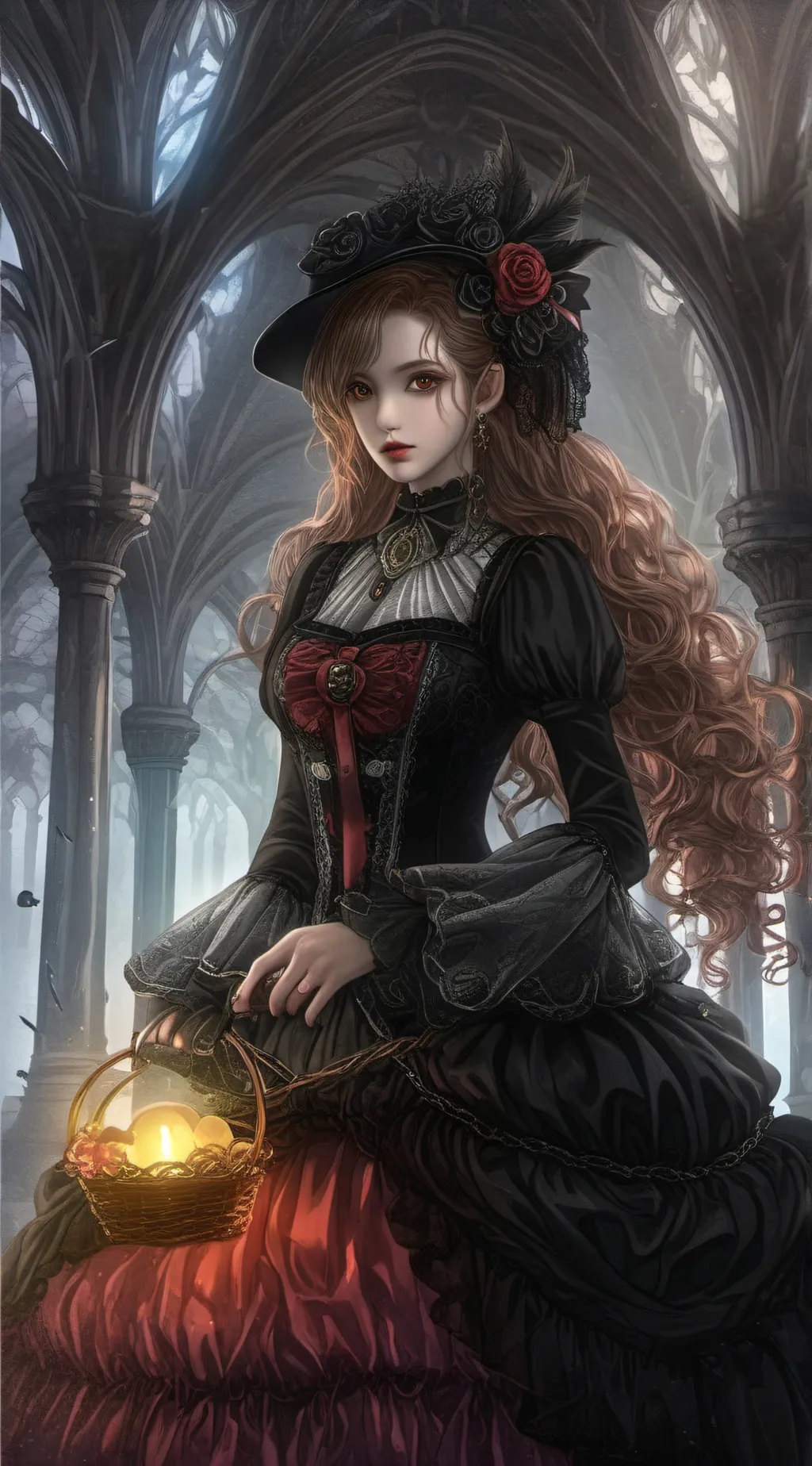 ai character: sus girl background