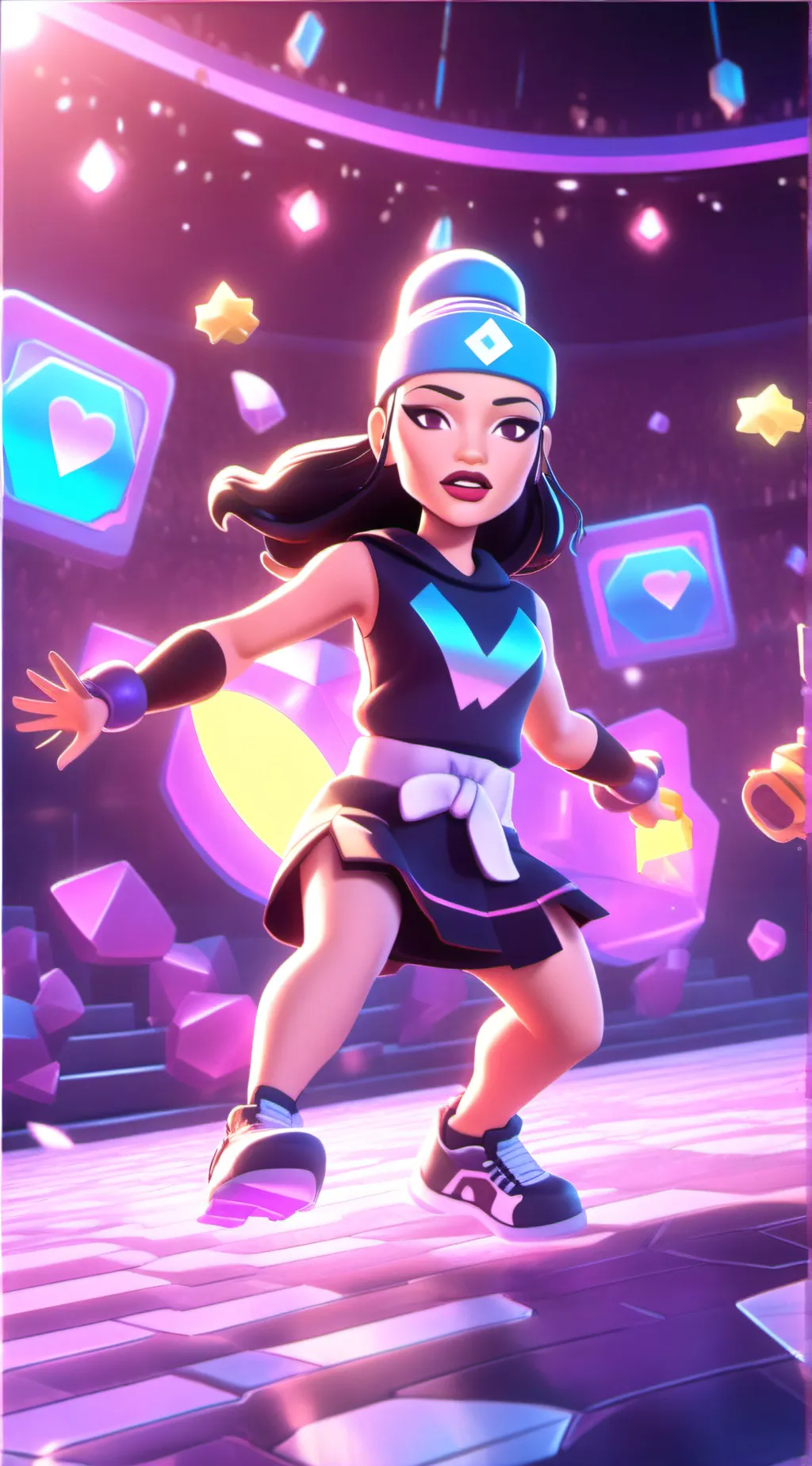ai character: Aria background