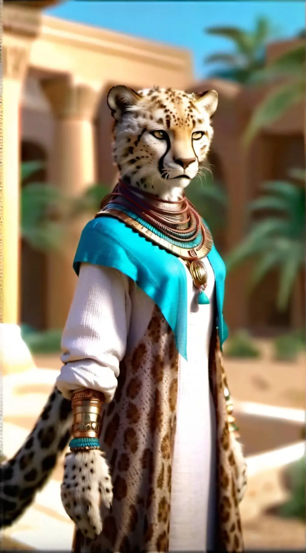 ai character: New world background