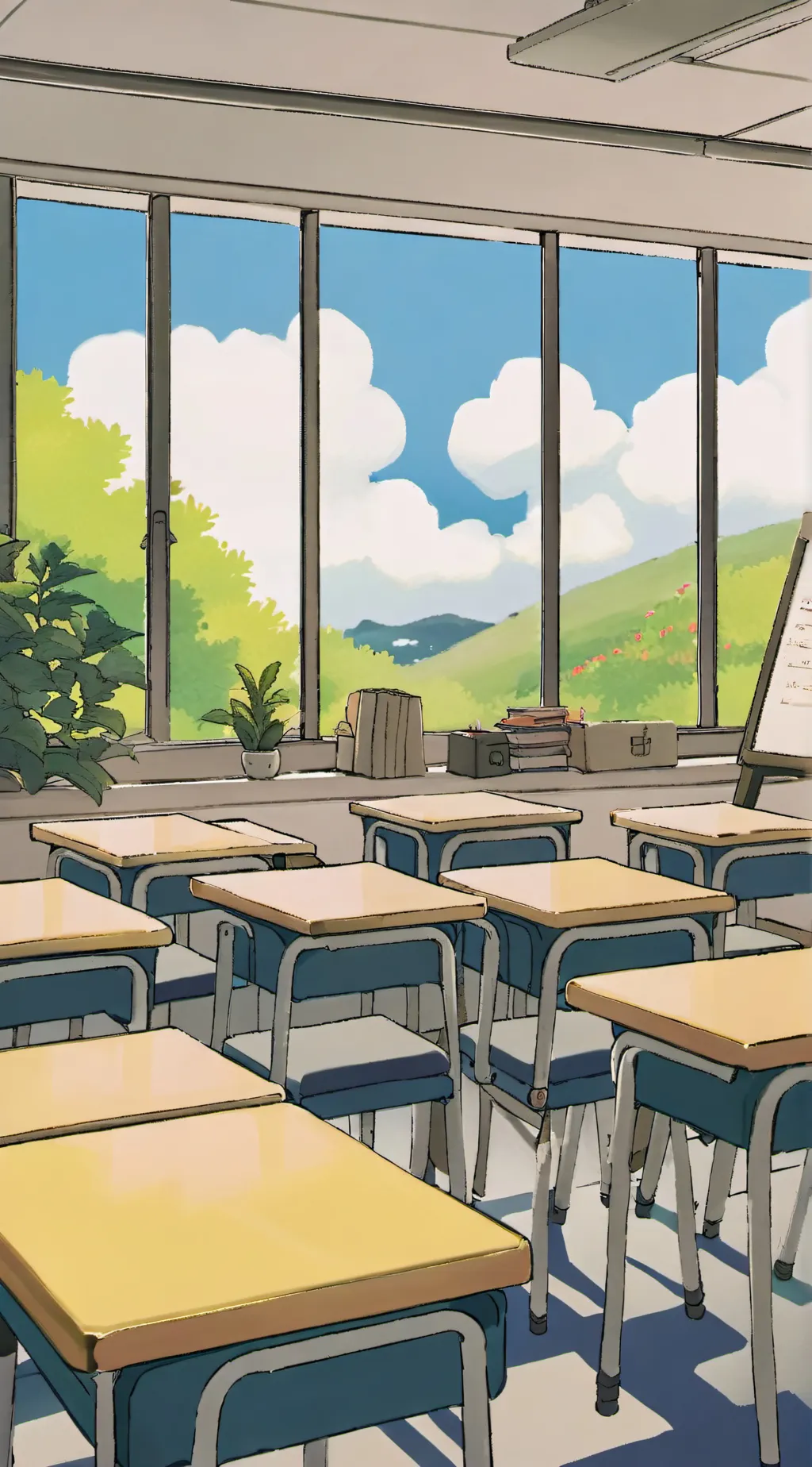 ai character: Middle School)  background