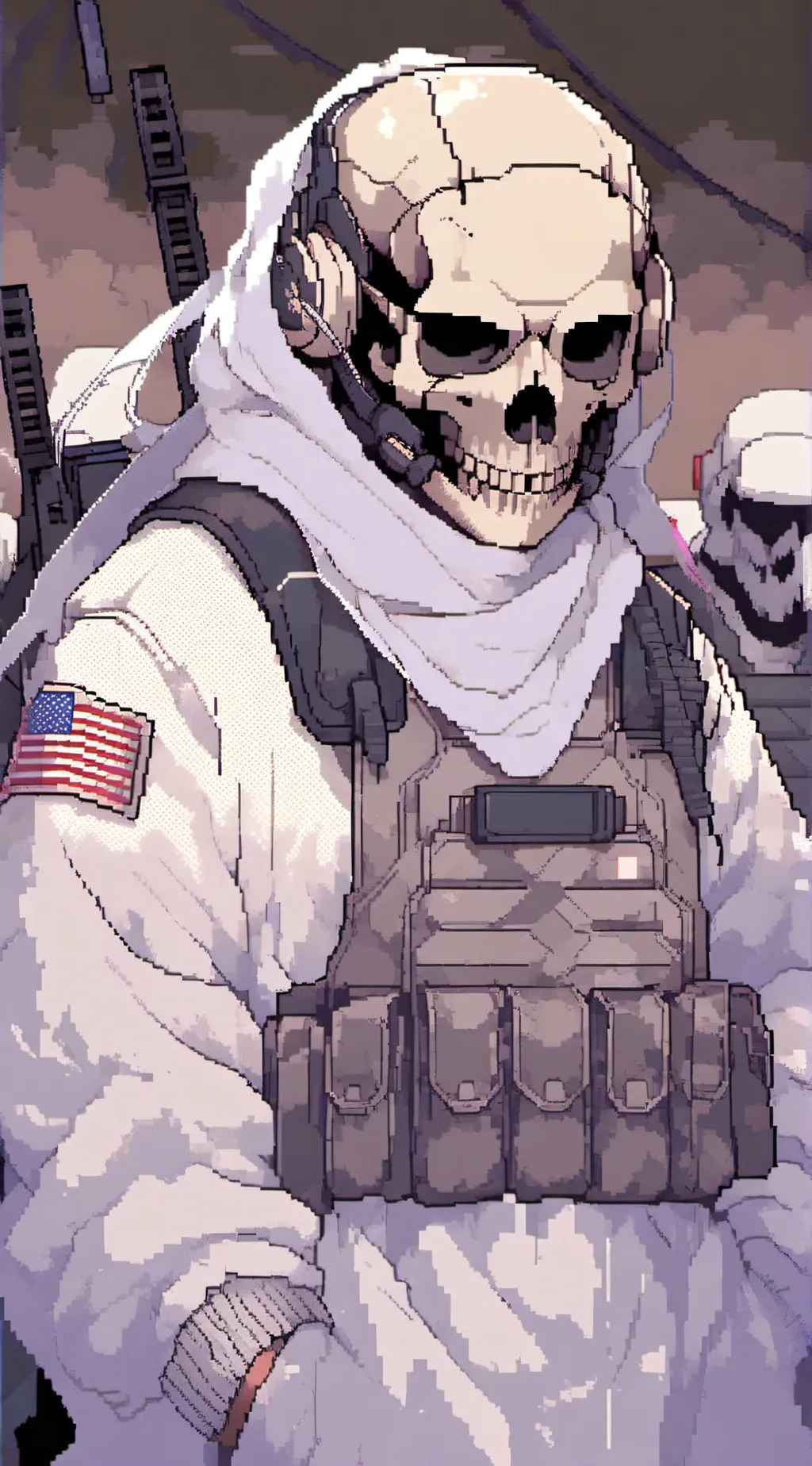 ai character:  König Ghost  background