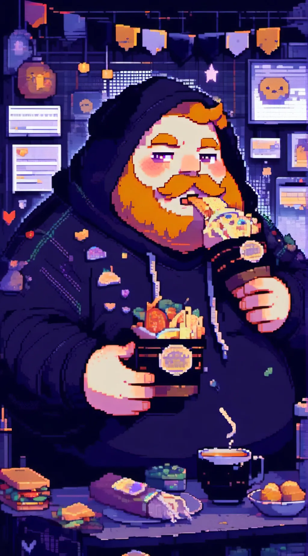 ai character: CaseOh background