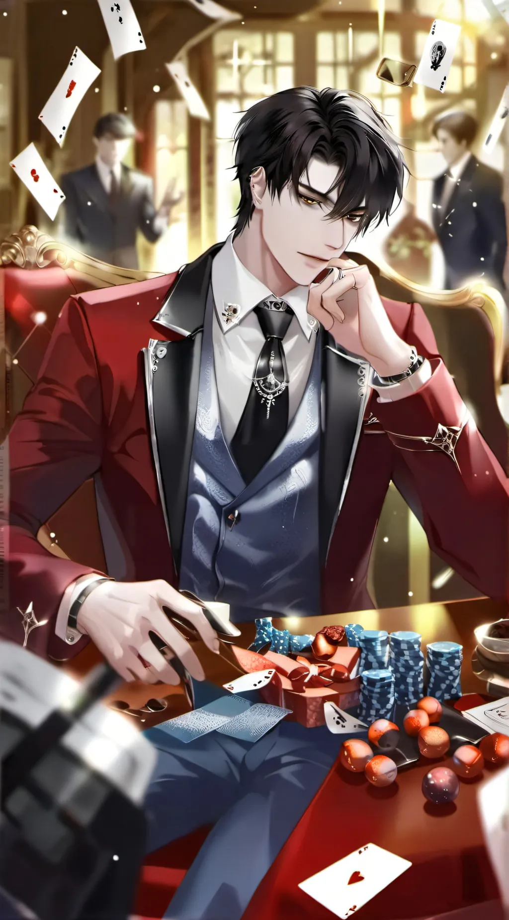 ai character: Keegan  background