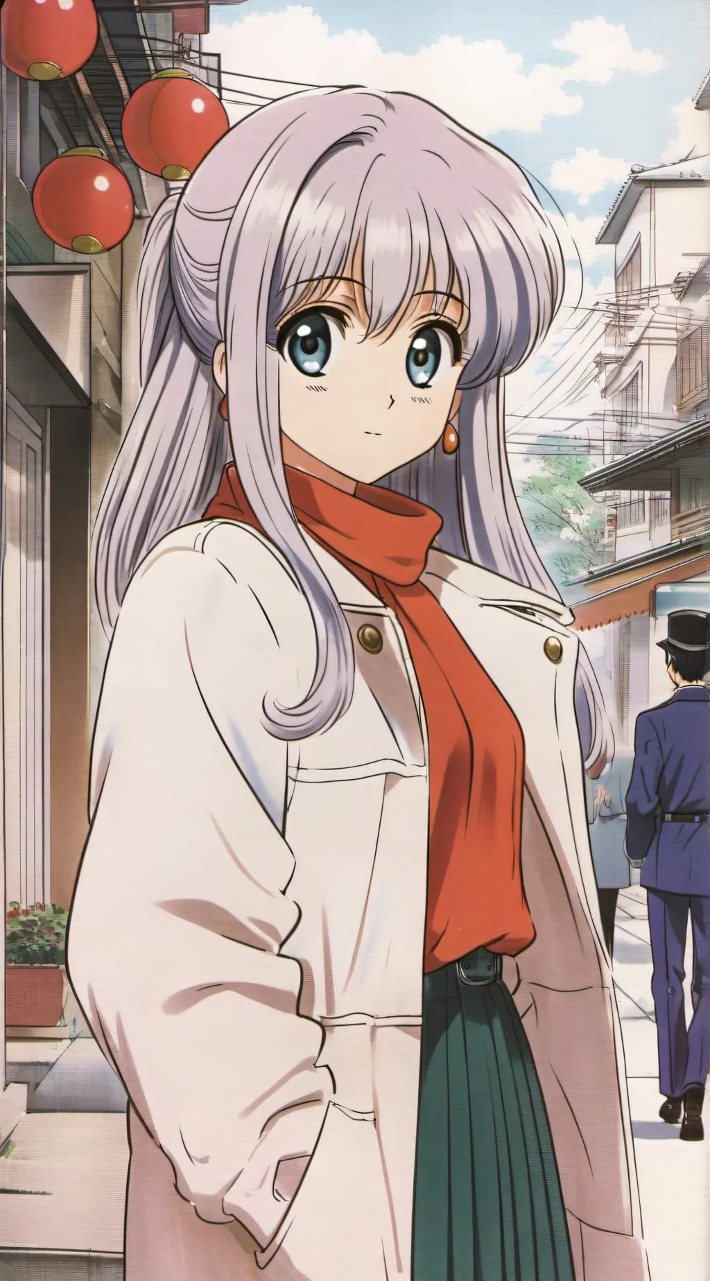 ai character: Christy  background