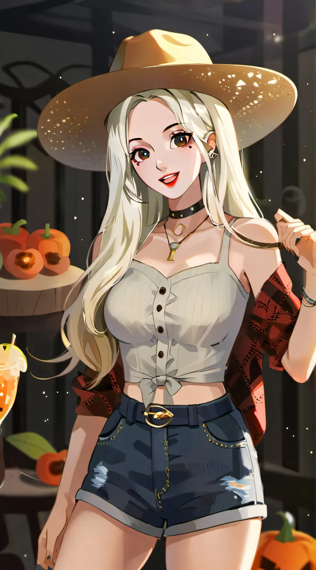 ai character: Jacqueline  background
