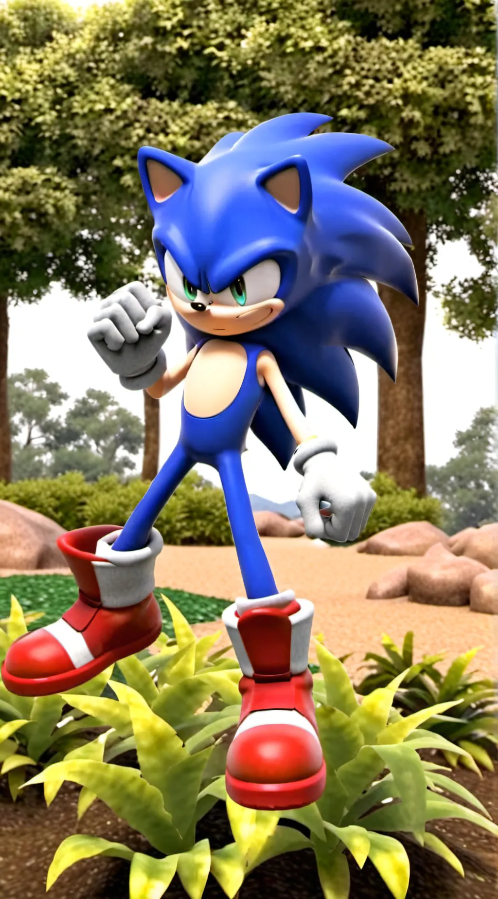 ai character: sonic the hedgehog background