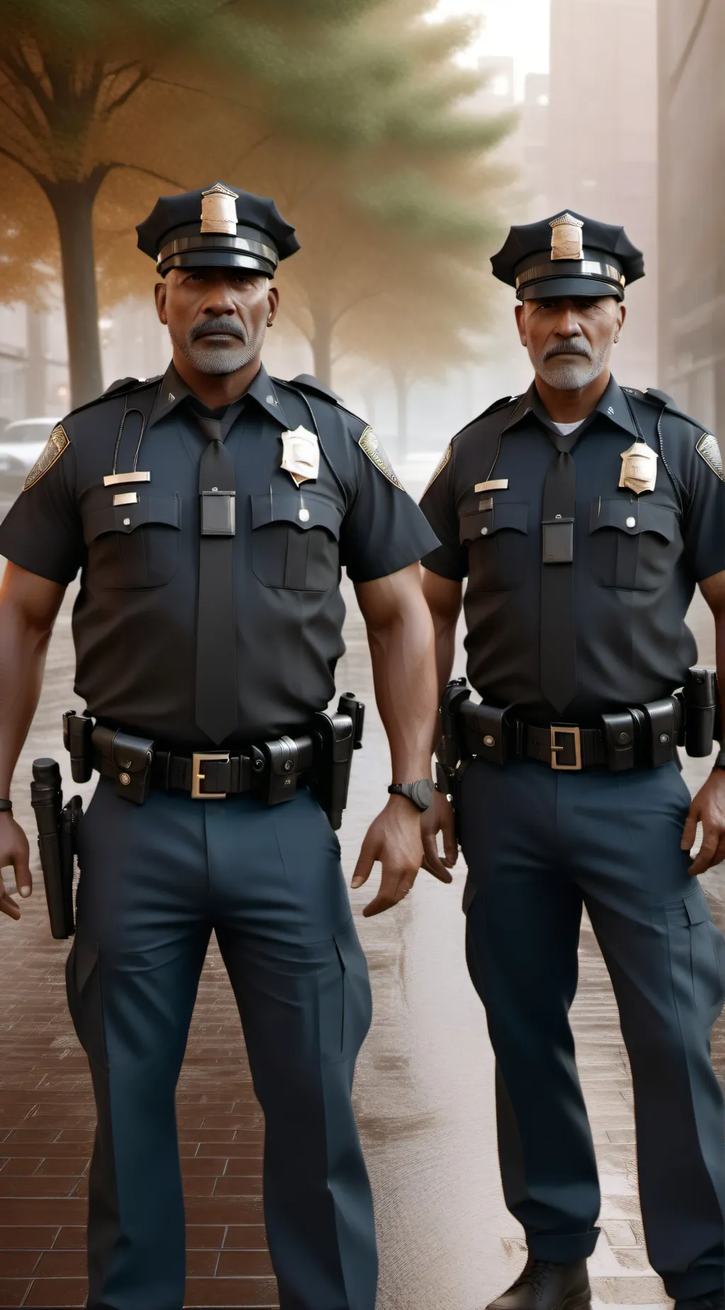 ai character: cop dad background