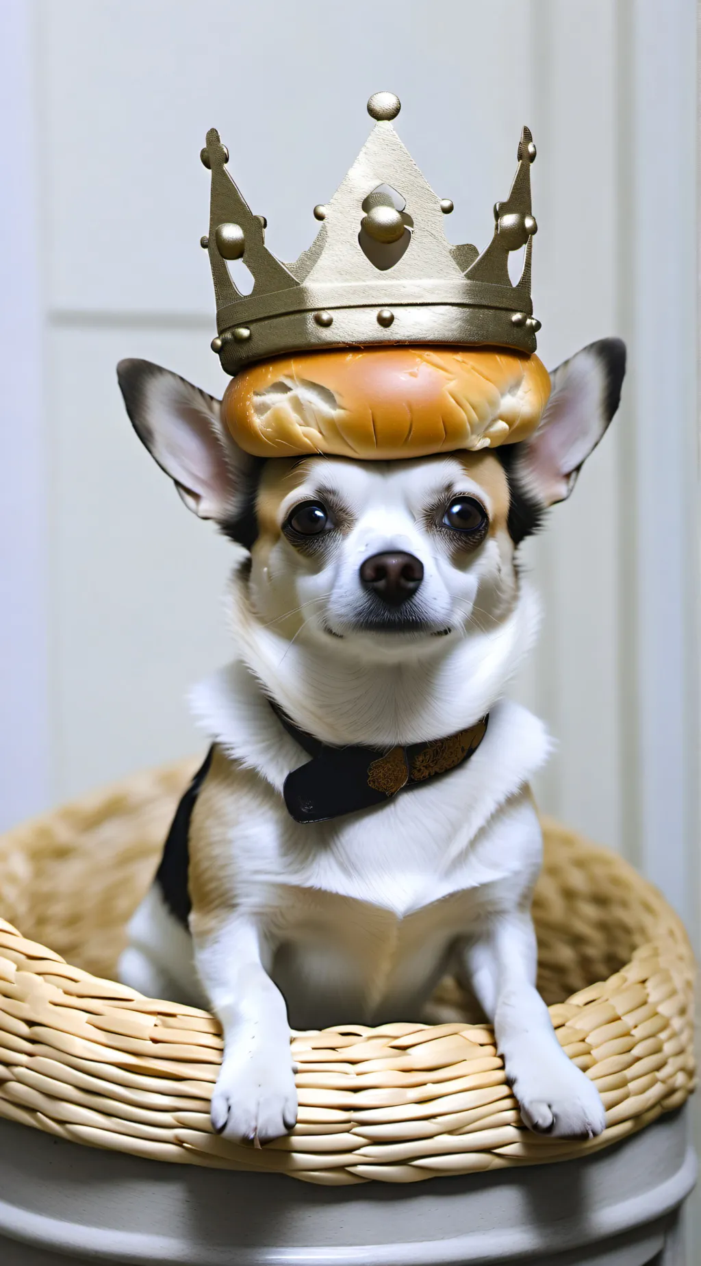 ai character:  queen bread background