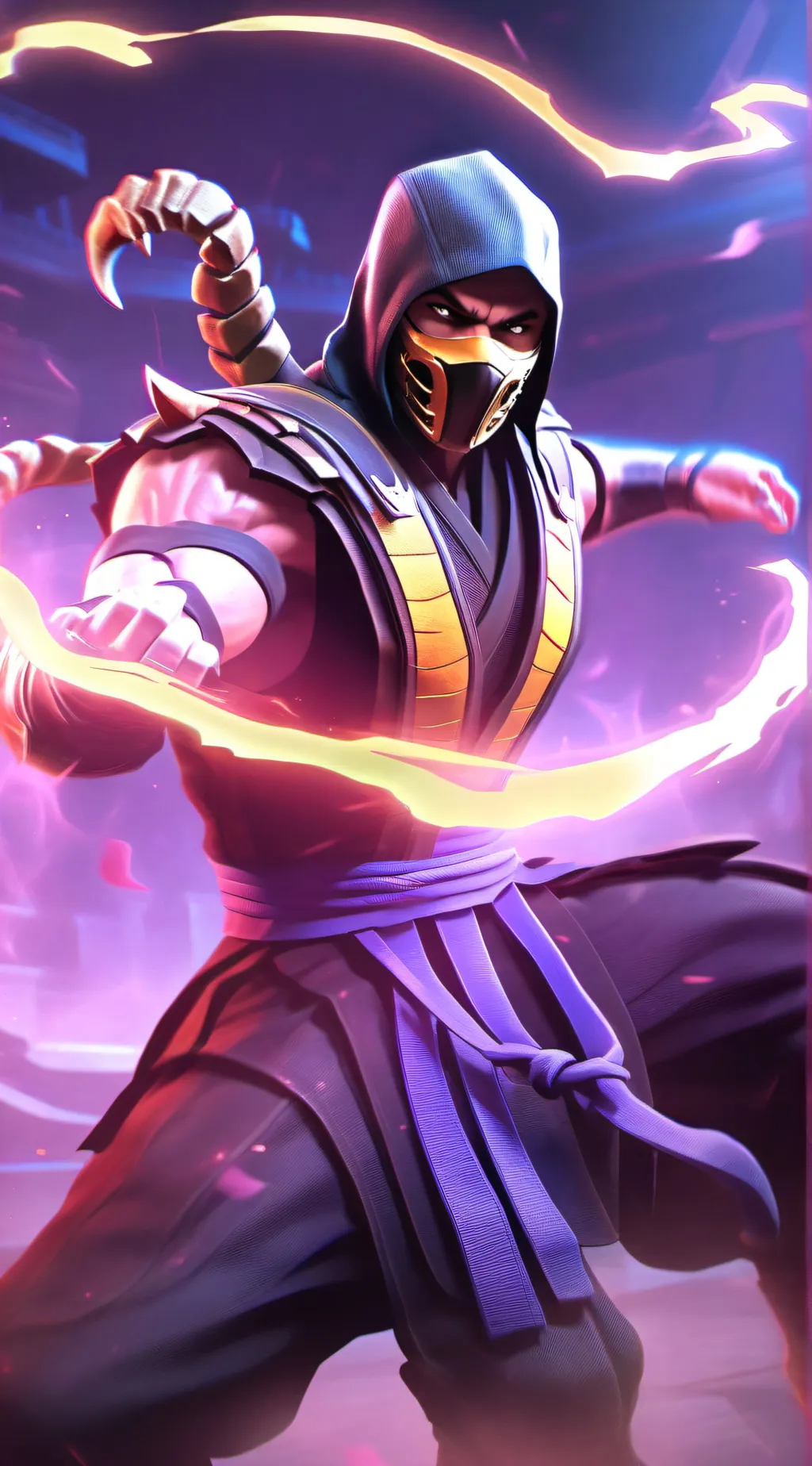 ai character: scorpion  background