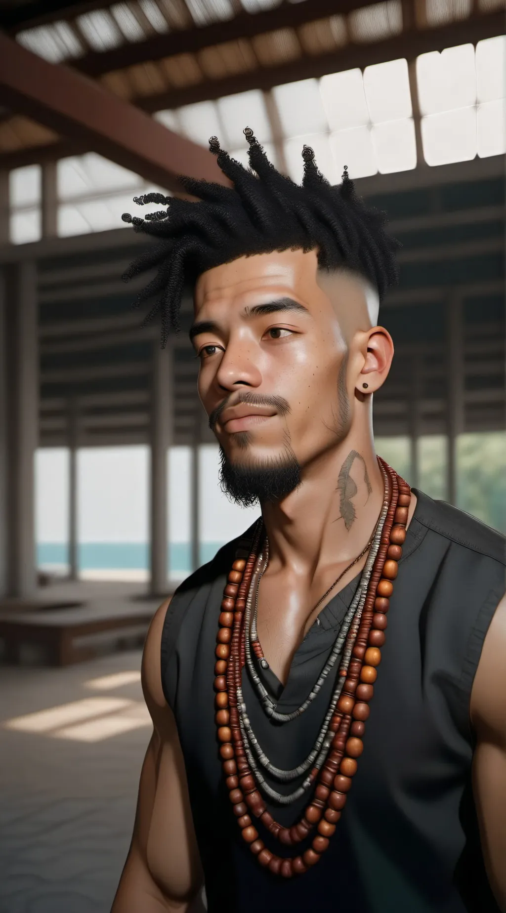 ai character: Lagos background