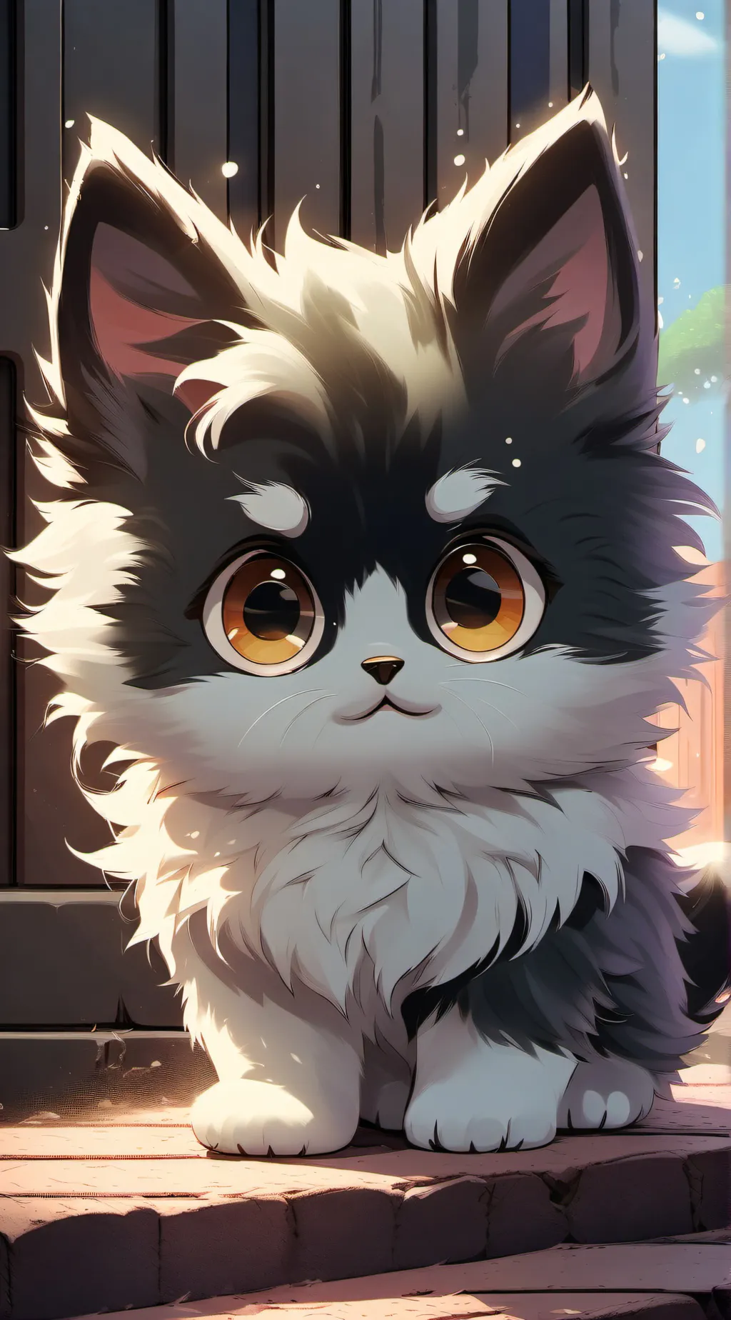 ai character: kitty baby boicit background