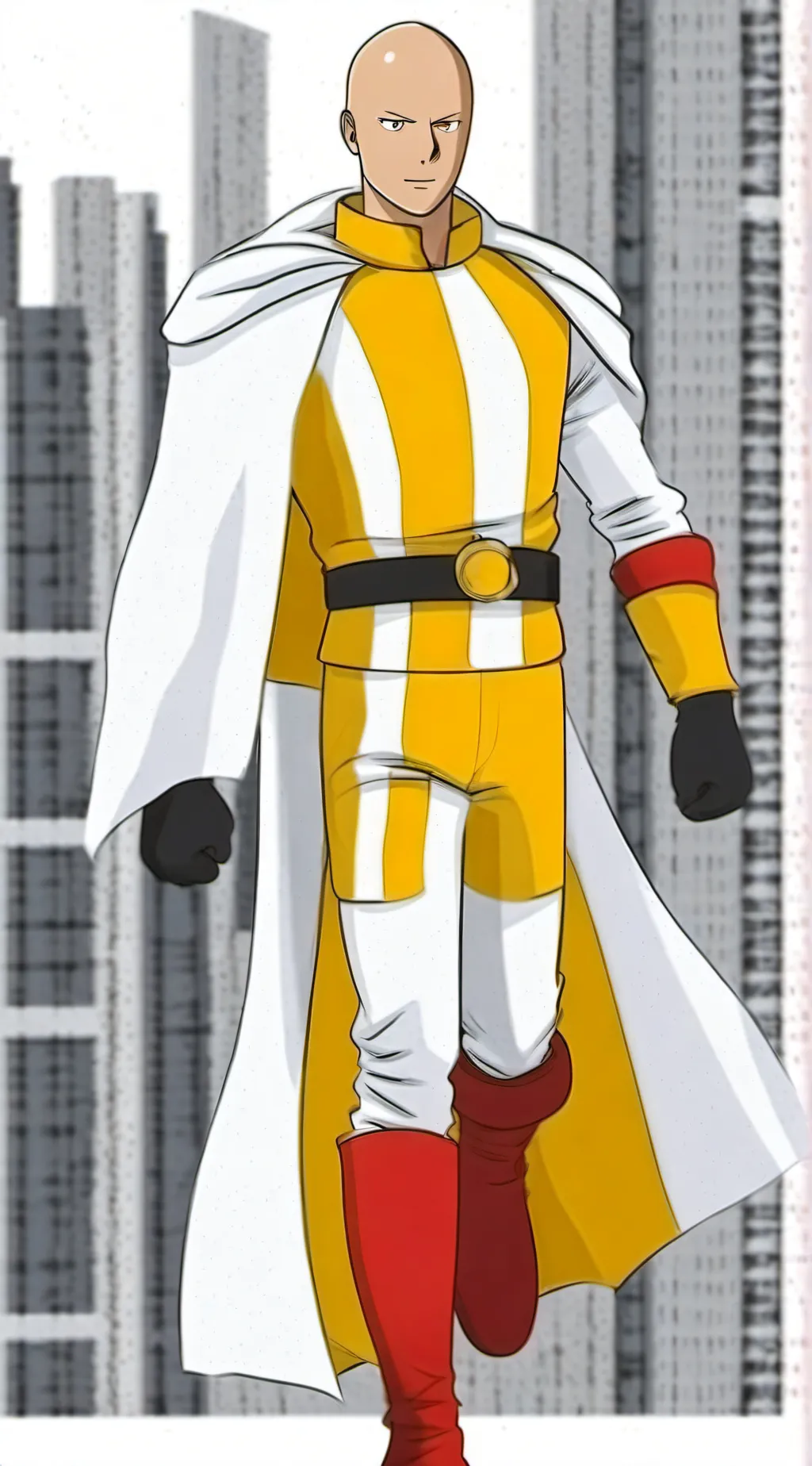 ai character: Saitama background