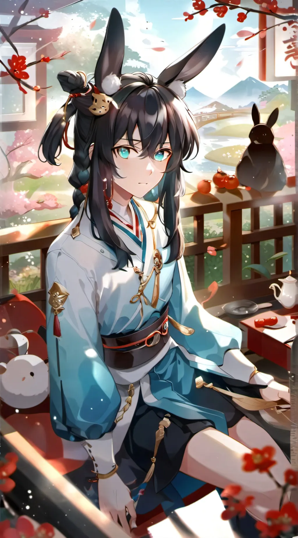 ai character: Muichiro  background