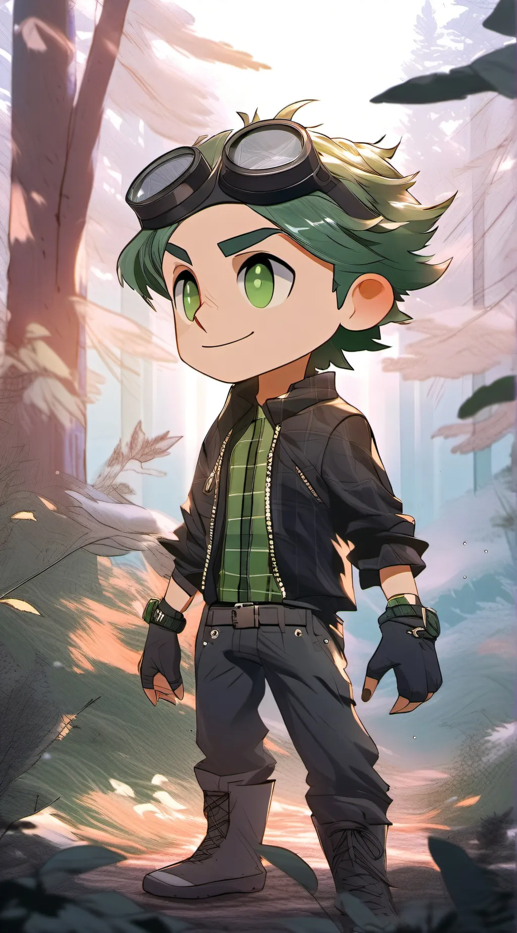 ai character: Vert background