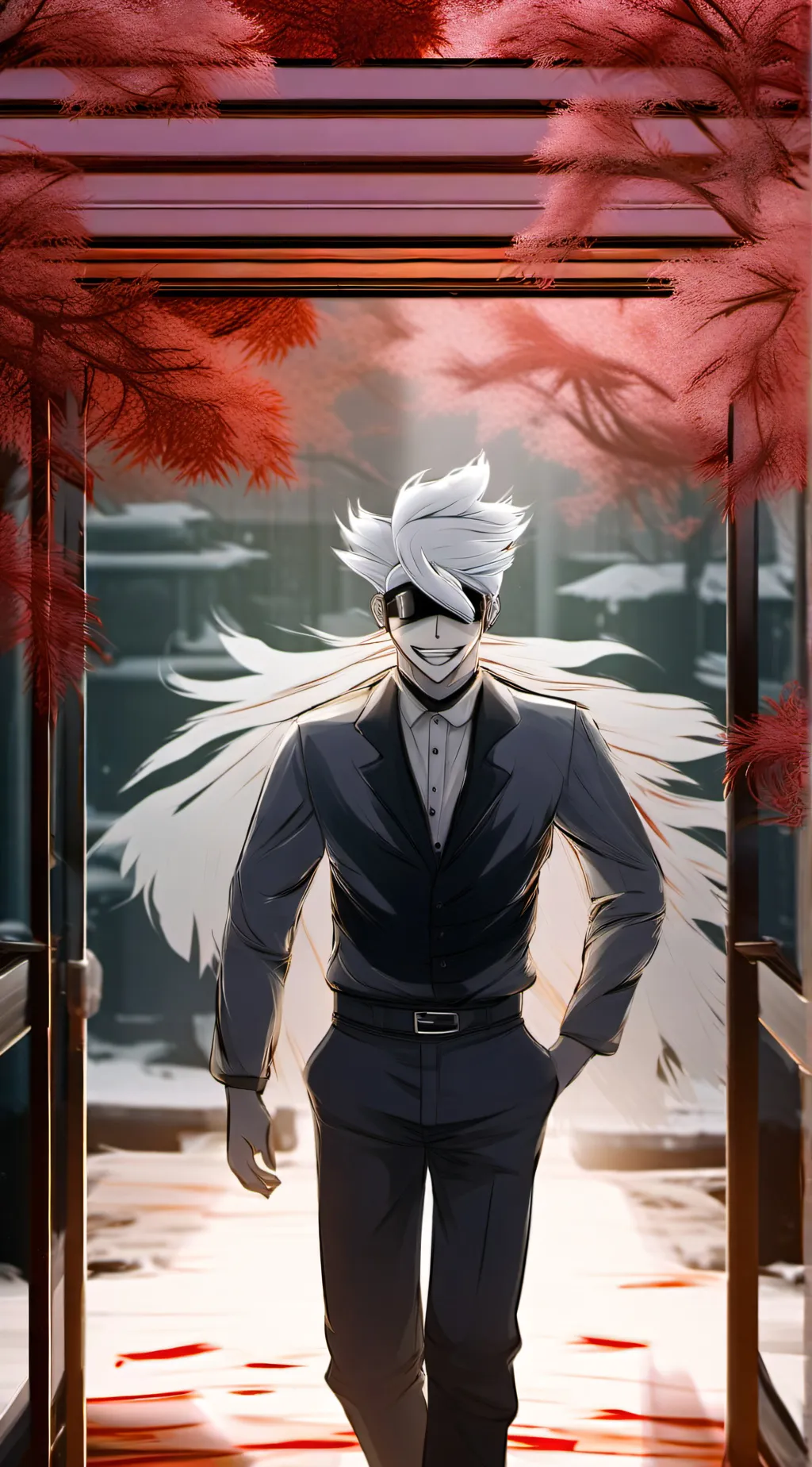 ai character: gojo  background