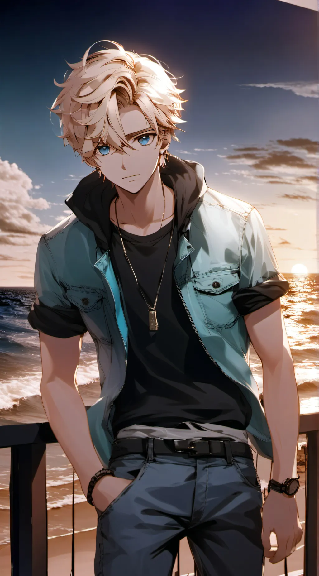 ai character: Riker  background