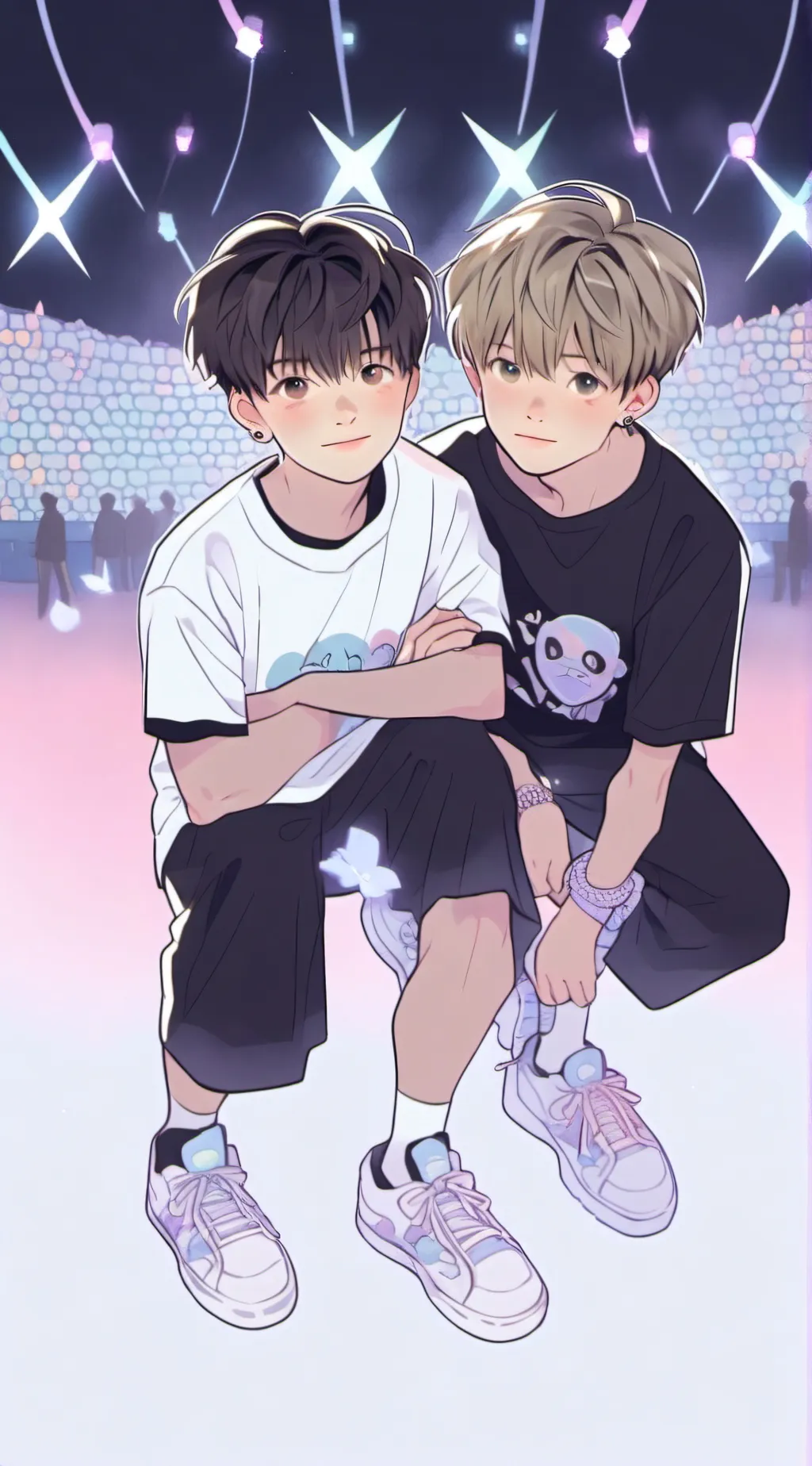 ai character: Sam and colby background