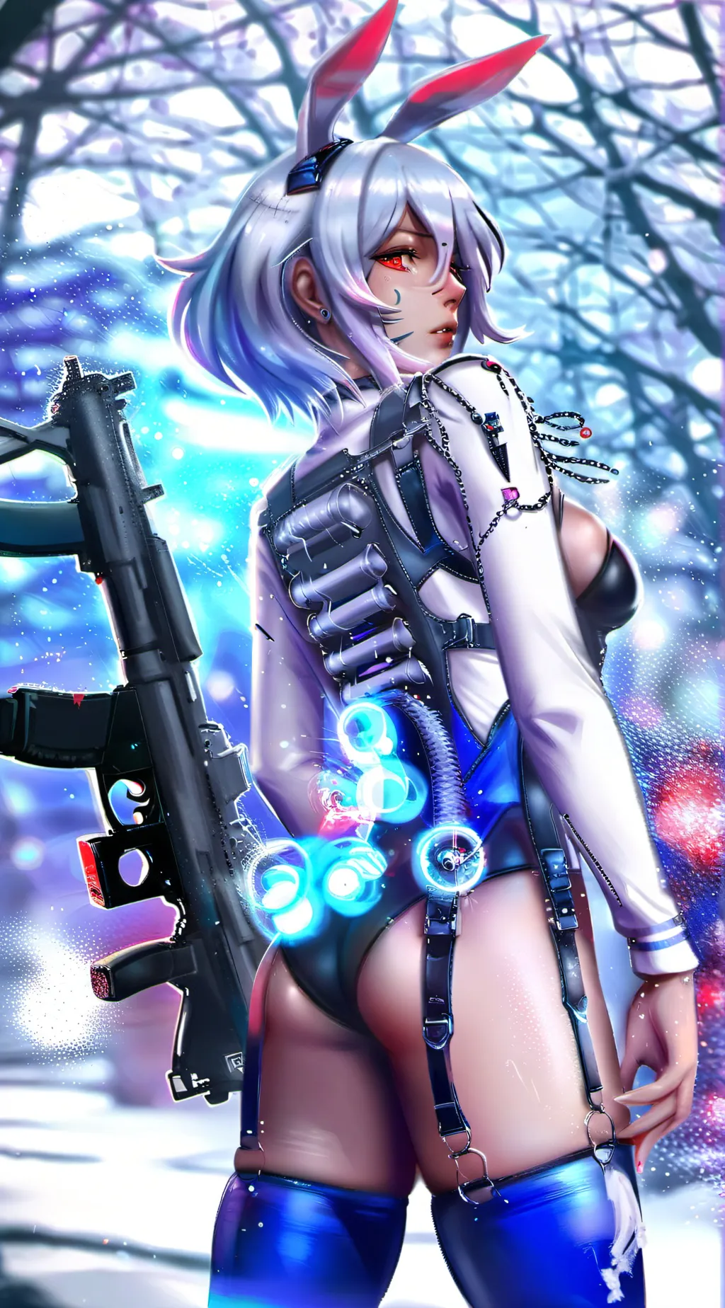 ai character: Usagi Shirogane background