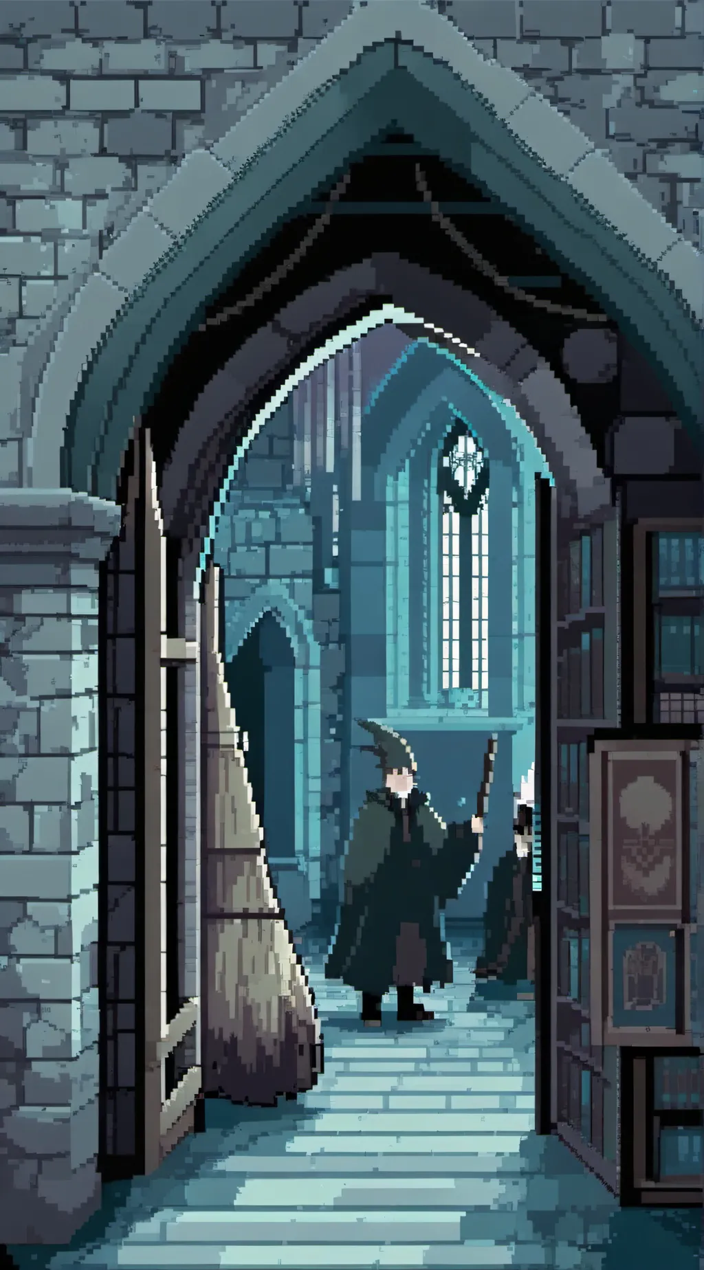 ai character: Hogwarts background