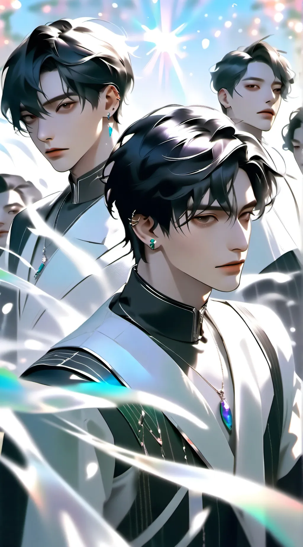 ai character: friends trip background