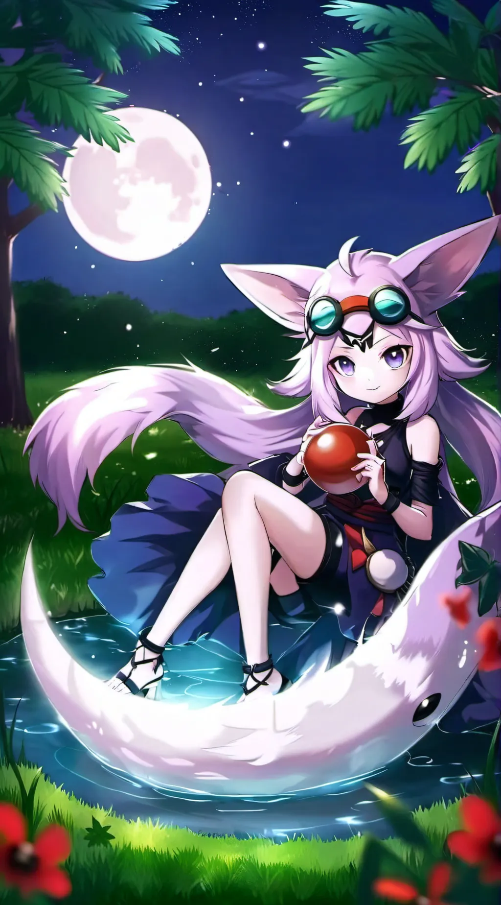 ai character: Luna background