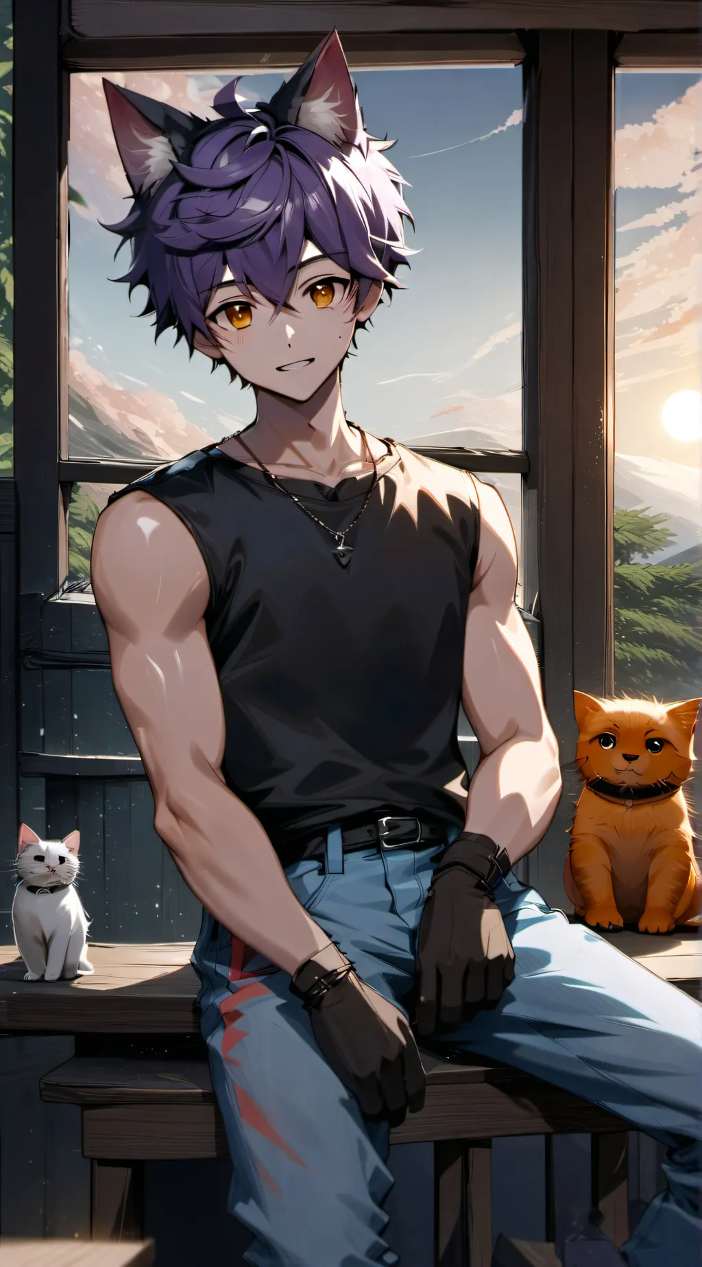 ai character: CATNAP background