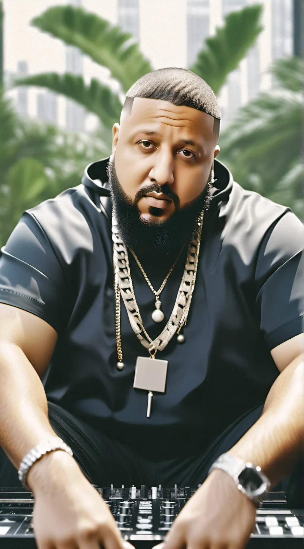 ai character: DJ Khaled background