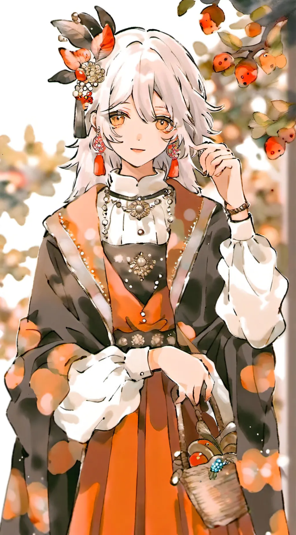 ai character: violet background