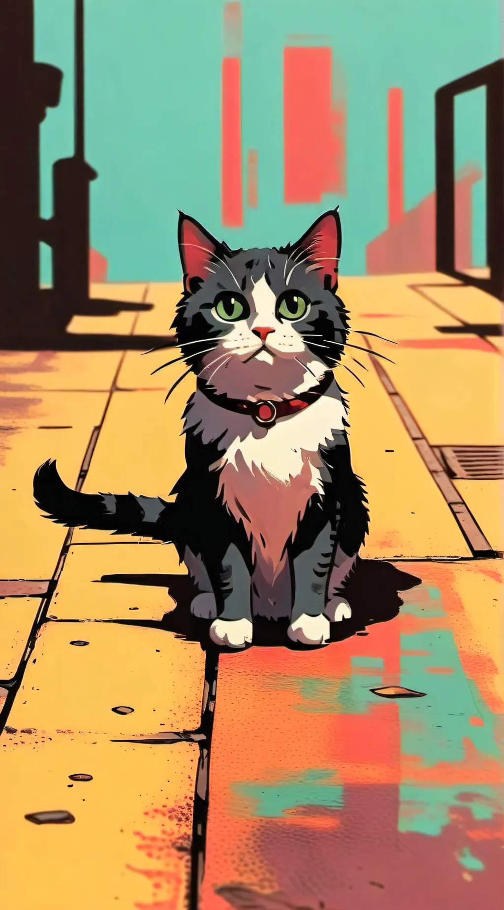 ai character: Stray cay background