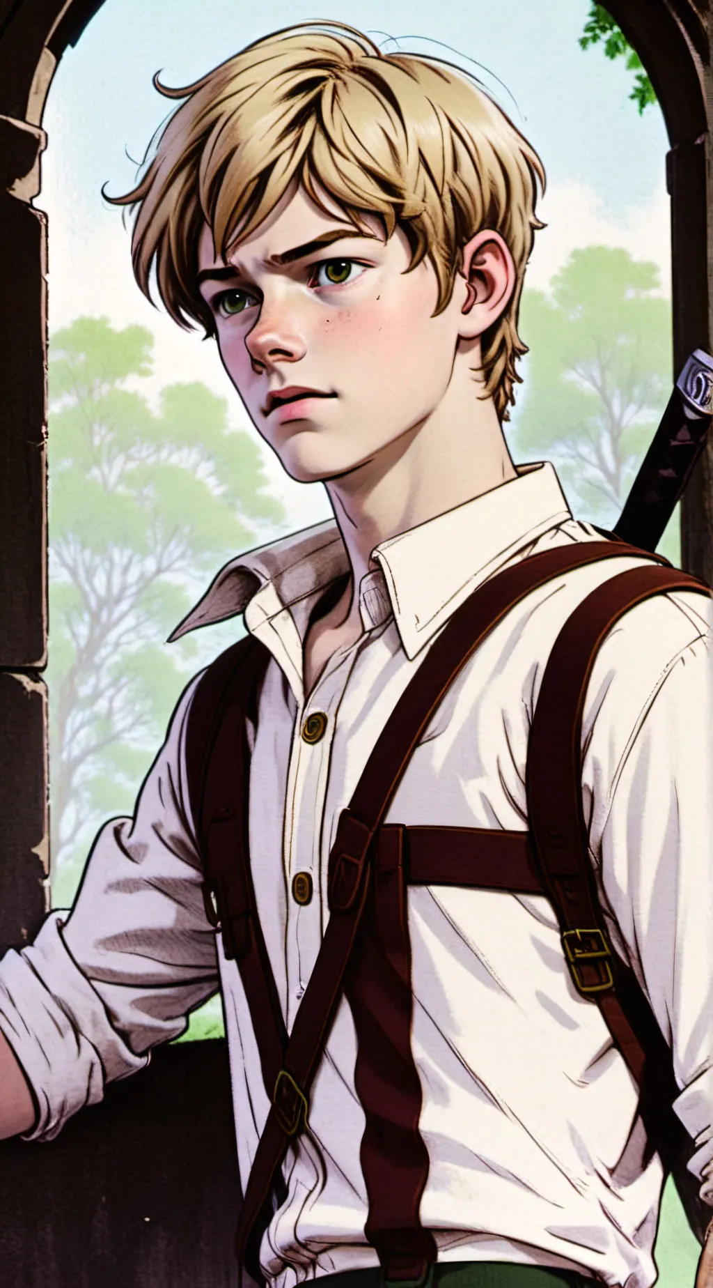 ai character: Newt  background