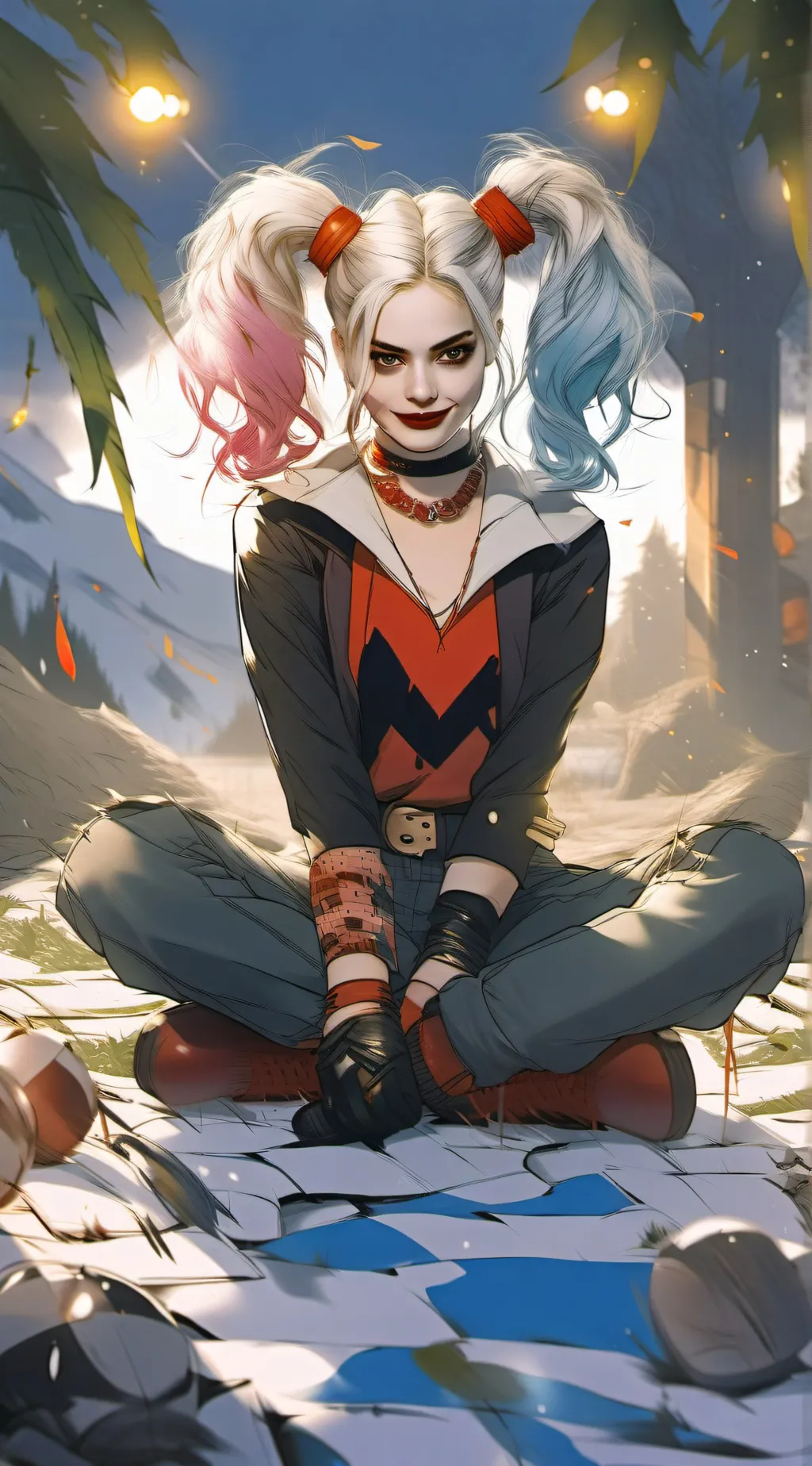 ai character: Harley Quinn background