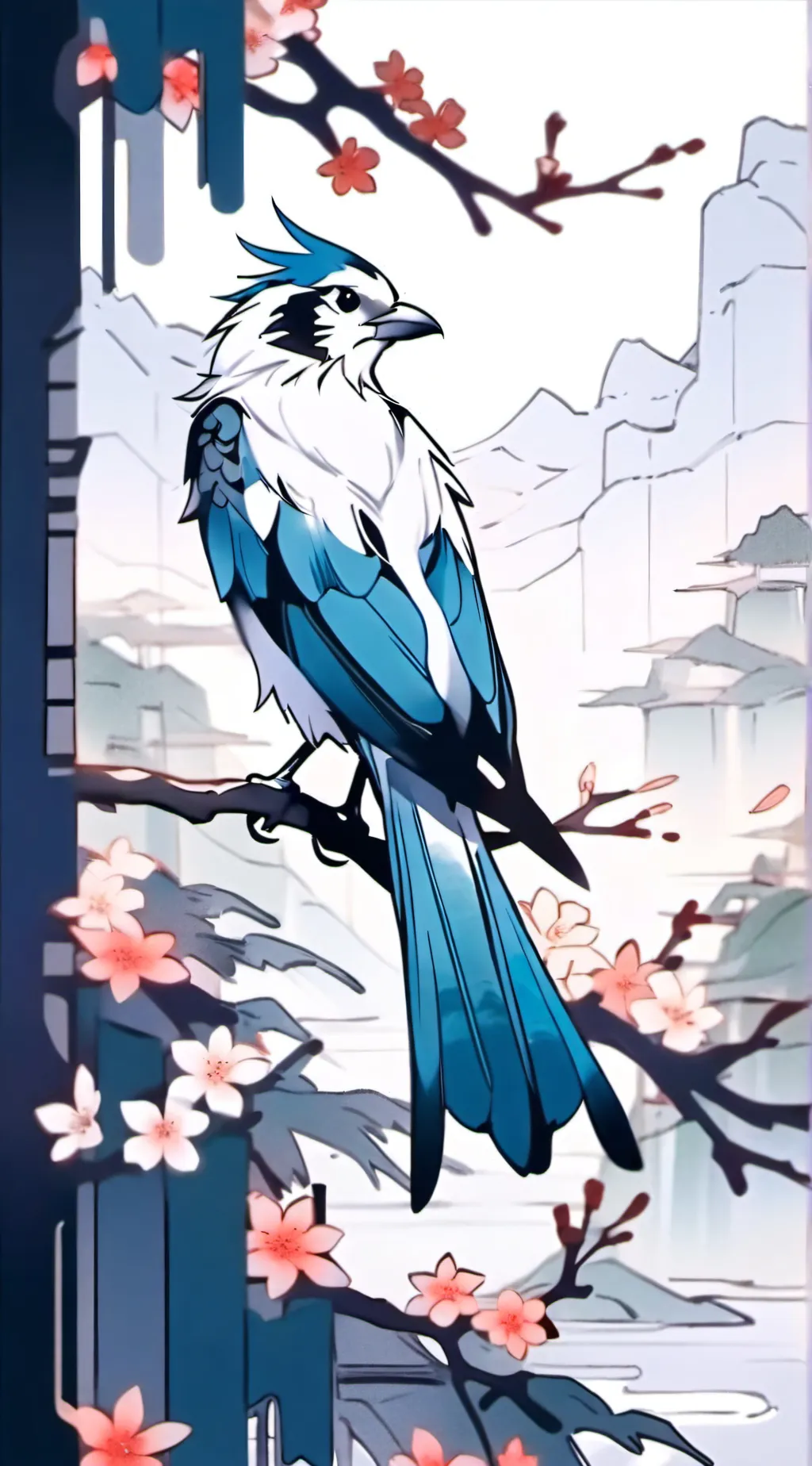ai character: blueberry  background