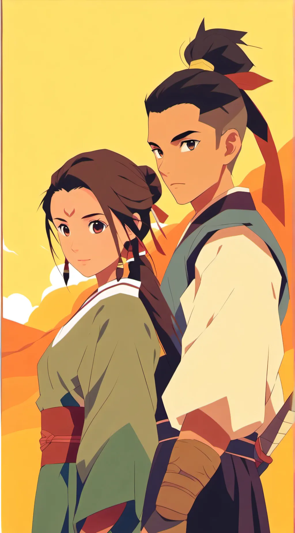 ai character: katara and Sokka background