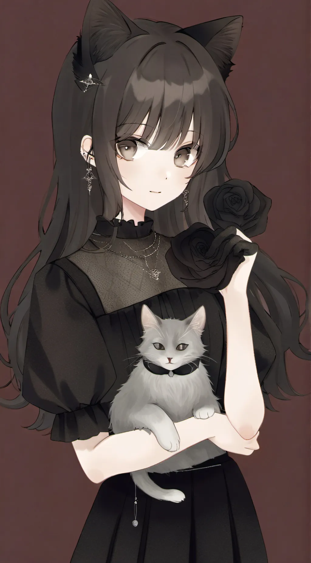 ai character: rose background